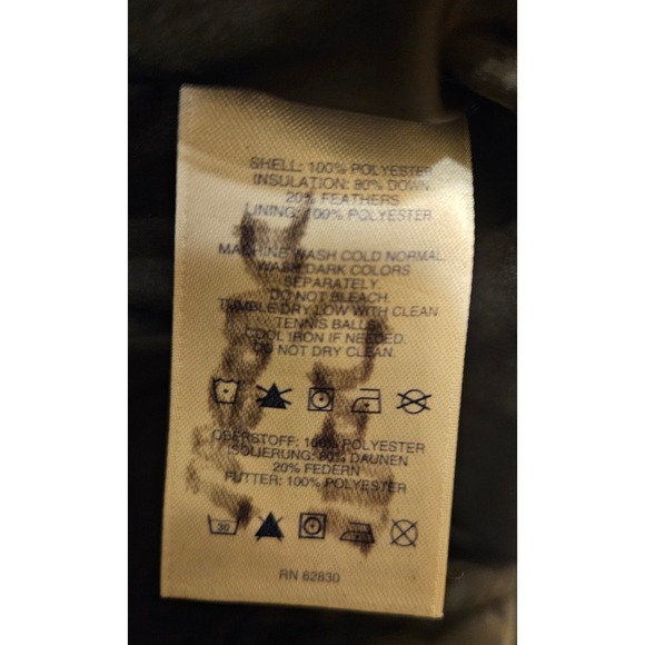 Lands End Womens Black Long Down Parka Hooded Winter Coat Size S 6-8 - Picture 13 of 14